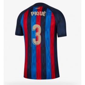 Herren Fußballbekleidung Barcelona Gerard Pique #3 Heimtrikot 2022-23 Kurzarm